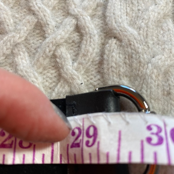 Ann Taylor Loft Black and Silver Harness Belt Up to 29.5" - Picture 8 of 8